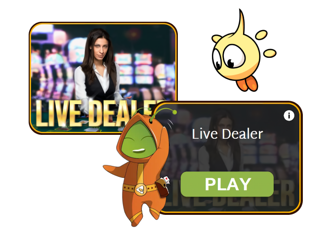 Aussie Play casino has a live dealer section, which consists of several blackjack tables available for players from Australia