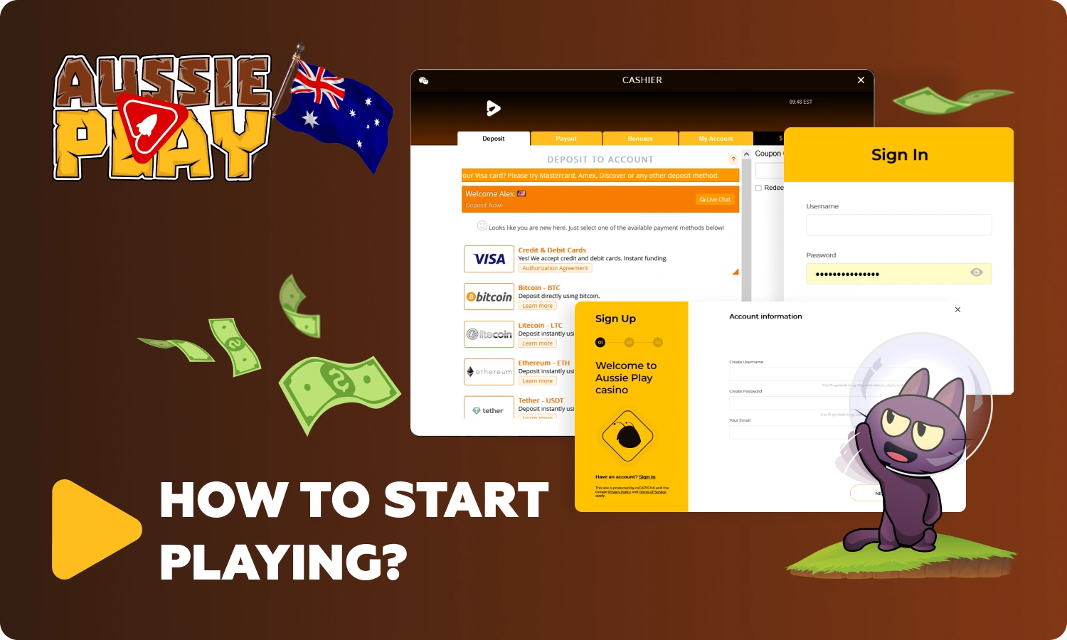 Aussie Play Casino players from Australia should familiarize themselves with the Terms and Conditions before playing