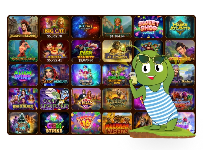 Aussie Play has a group of about 150 pokie slots available for players from Australia